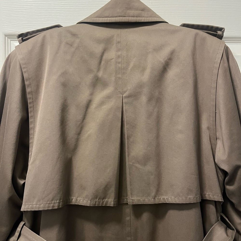 Vintage Evan Picone Woman’s Double Breasted Trench Sz 6. Removable Wool Lining - Picture 3 of 8